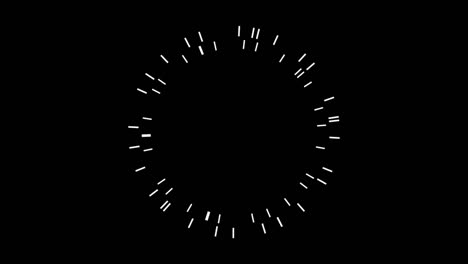 Isoliertes-Weißes-HUD-Element-Auf-Schwarzem-Hintergrund,-Animierte-Dynamische-Kreisvorlage