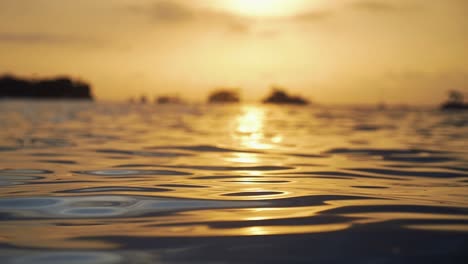 Majestic-sunset-rays-are-reflecting-at-the-sea-water-surface