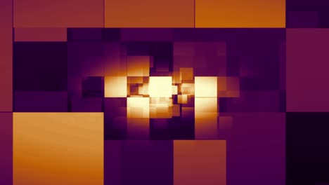 Abstract-animation-of-squares-zooming-and-moving-in-sepia-and-purple-colours,-seamless-loop