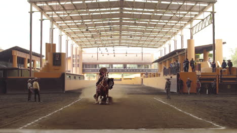 Skillful-Horse-Riding-Performance-in-Mexico:-Escaramuza