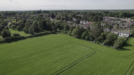 English-Village-Summer-Leek-Wooton-Warwickshire-UK-Aerial-Landscape
