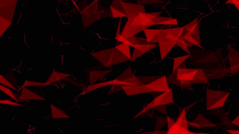 Abstract-digital-connection-moving-red-dots-and-lines