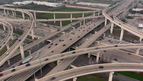 Establishing-aerial-shot-of-I-10-West-Freeway-in-Houston
