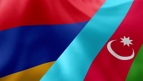 Azerbaiyán-Y-Armenia-Ondeando-Banderas-Juntas