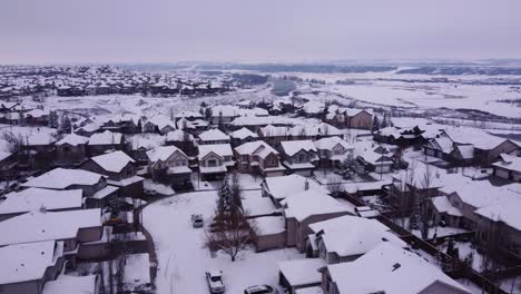 Winter-Wonderland:-Aerial-Views-of-Canadian-Communities-Blanketed-in-Snow