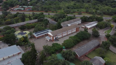 Drone-video-of-Christian-Brothers-College-High-School-in-Bulawayo,-Zimbabwe