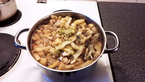 Pot-full-of-delicious-white-cabbage-soup-with-pork---Cooking-Pork-Cabbage-Soup