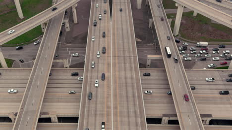 Establishing-aerial-shot-of-I-10-and-Beltway-8-freeway-in-Houston