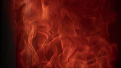 Close-up-shot-of-fire-in-slow-motion