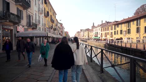 View-historical-canal-system-in-milan,-called-Naviglio-Grande