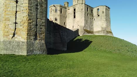 Castillo-De-Warkworth-En-Northumberland,-Inglaterra,-Reino-Unido