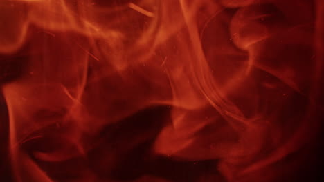 Macro-shot-of-the-beginning-of-a-fire-filmed-in-slow-motion