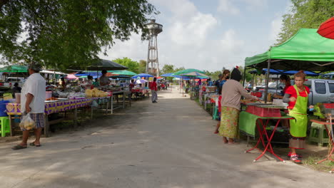 People-shopping-at-local-farmer's-market-in-Asia