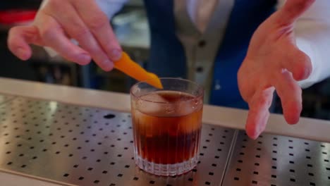 Bartender-prepares-a-mixed-rum-cocktail