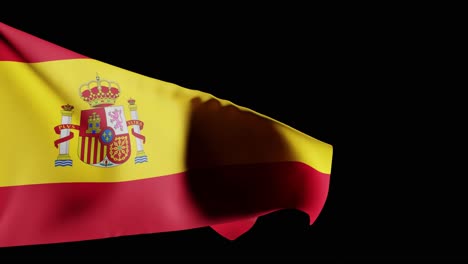 Bandera-De-España,-Fondo;-Renderizado-3d