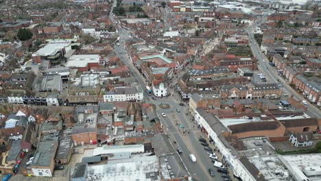 Panning-Drone-aerial-Stratford-upon-Avon-England-UK-4K-footage