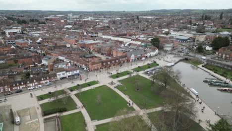 Riverside-Stratford-upon-Avon-England-drone-aerial-view