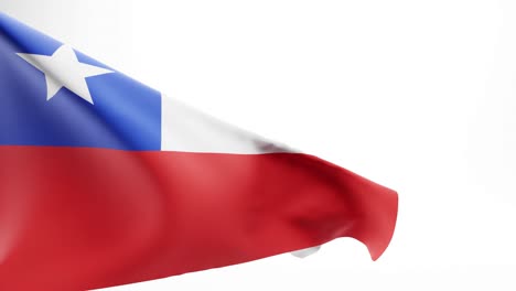 Flag-of-chile,-background;-3D-render