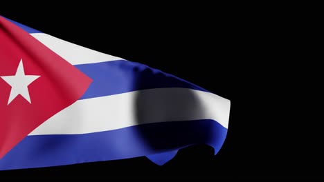 Flag-of-Cuba,-background;-3D-render