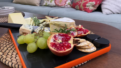 Colorful-Cheese-Plate-on-Dining-Room-Table