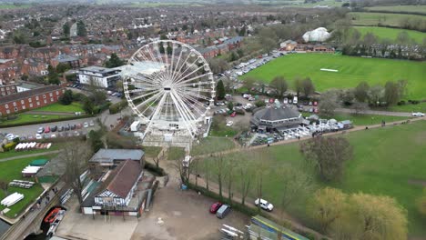 Stratford-Riesenrad-Stratford-Upon-Avon-England-Drohnen-Luftaufnahme