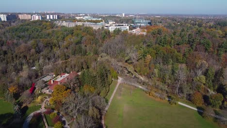 University-of-Toronto-Scarborough-campus-grounds,-parks-and-athletics-sports-fields