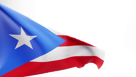 Flag-of-Puerto-Rico,-background;-3D-render