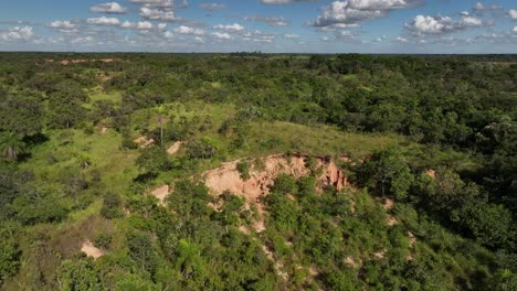 Aereial-drone-view-of-Bolivia-Jungle-countryside-near-Santa-Cruz-4k-high-resolution