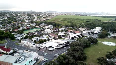 drone-shot-of-little-town-in-New-Zealand