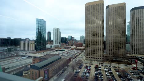 Timelapse-of-the-busy-city-of-downtown-Chicago-from-the-office-window-during-overcast