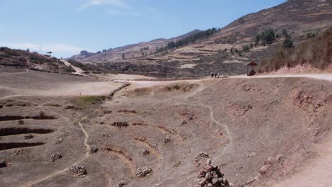 Complejo-Arqueológico-Más-Antiguo-Moray-Inca-Stoneworks---Cusco,-Peru-4k