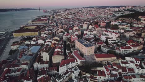 4K-Drone-Shot-of-Lisbon-Aflama-District-Aflama-district-is-a-centrally-located-tourist-area-in-Lisbon