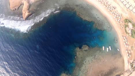 Luftaufnahme-Für-Das-Korallenhausriff-Des-Roten-Meeres-In-Ägypten