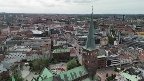 Aarhus-Dome-Church-Cathedral-Aerial-Orbit