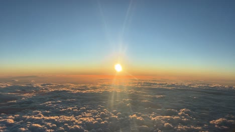 Sunset-recorded-from-a-jet-cockpit-during-cruise-level-flying-westbound