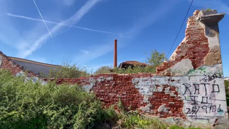 Old-brickwork-factory-and-chimney-algarve-Portugal