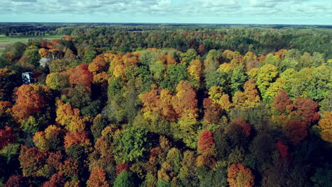 Hidden-Turaida-castle-between-the-high-autumn-colored-trees