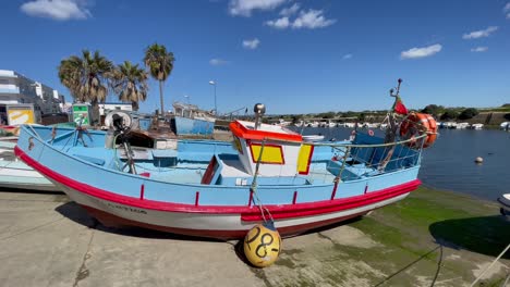 Freshly-painted-and-ready-to-go-fishing-on-the-next-high-tide-Algarve-Portugal