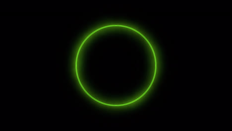 Animated-neon-pulsing-double-green-ring-for-circular-shaped-logo-idea