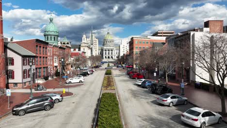Pennsylvania-state-capitol-building-establishing-shot