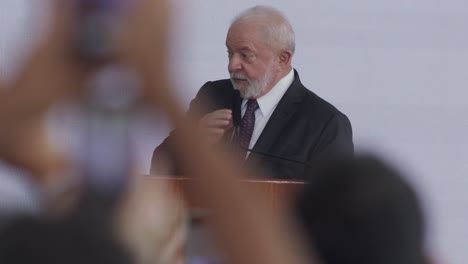 Präsident-Lula-Nimmt-An-Einer-Konferenz-In-Brasilien-Teil