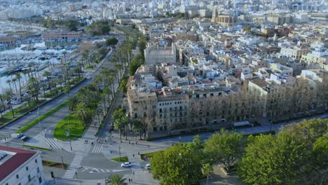 Palma-port-side-roads-filmed-by-Drone