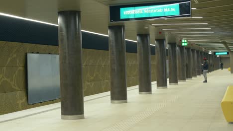 Leute-Warten-Auf-Die-U-Bahn-3,-Um-An-Der-Haltestelle-Ferenciek-Anzukommen