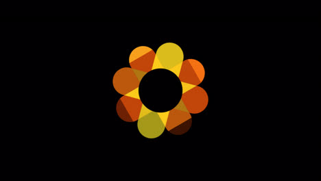 Animierte-Florale-Kreisanimation-Mit-Rotierender-Blume-Für-Kreisförmige-Logo-Ideen