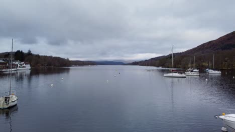 Cinematic-aerial-footage-of-Fell-Foot-on-Lake-Windermere-a-Lakeshore-park-with-stunning-views-of-the-Cumbrian-mountains