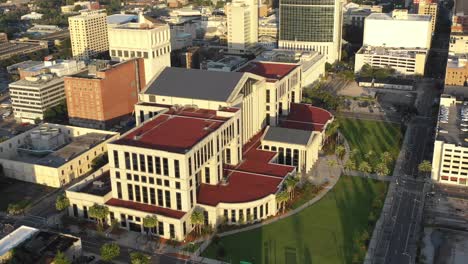 Aerial-of-Supreme-Court-Building-in-Downtown-Jacksonville
