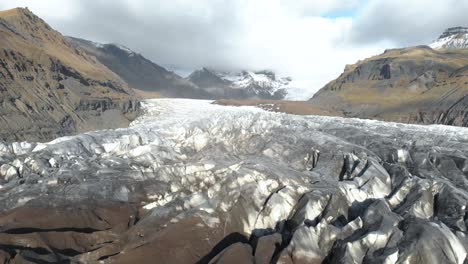 Aerial-cinematic-drone-shot-of-an-Icelandic-glacier