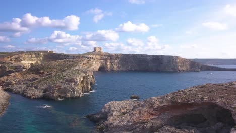 Beautiful-landscape-of-Comino,-Malta