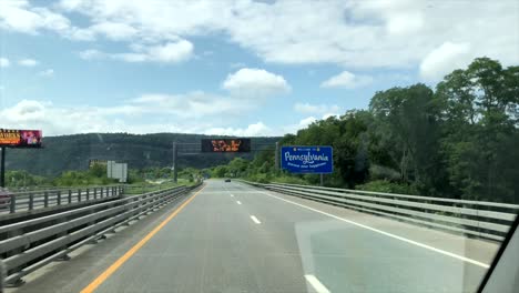 Driving-into-Pennsylvania-in-RV