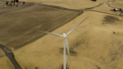 Aerial-shot-of-Windmills-field-on-Montezuma-Hills